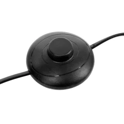 Lámpara de pie TOBIE negra 150cm