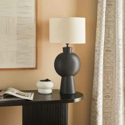 Lámpara de sobremesa YULIA negra 59cm