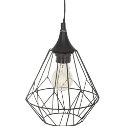 Lámpara De Techo Fil Negra 19x24Cm