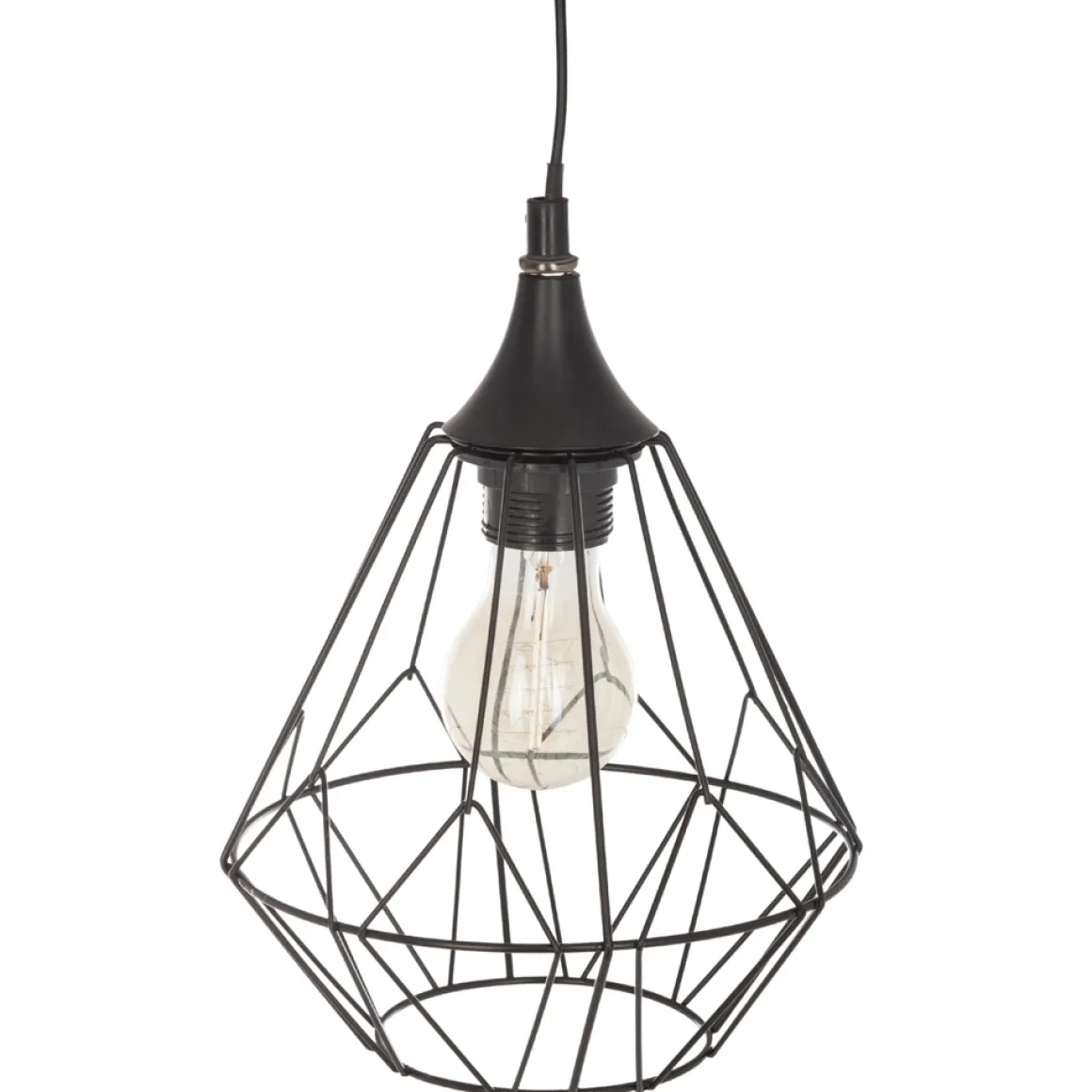 Lámpara De Techo Fil Negra 19x24Cm