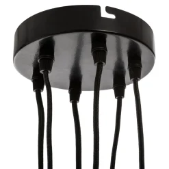 Lámpara De Techo Fil Negra 5x8/15/200Cm