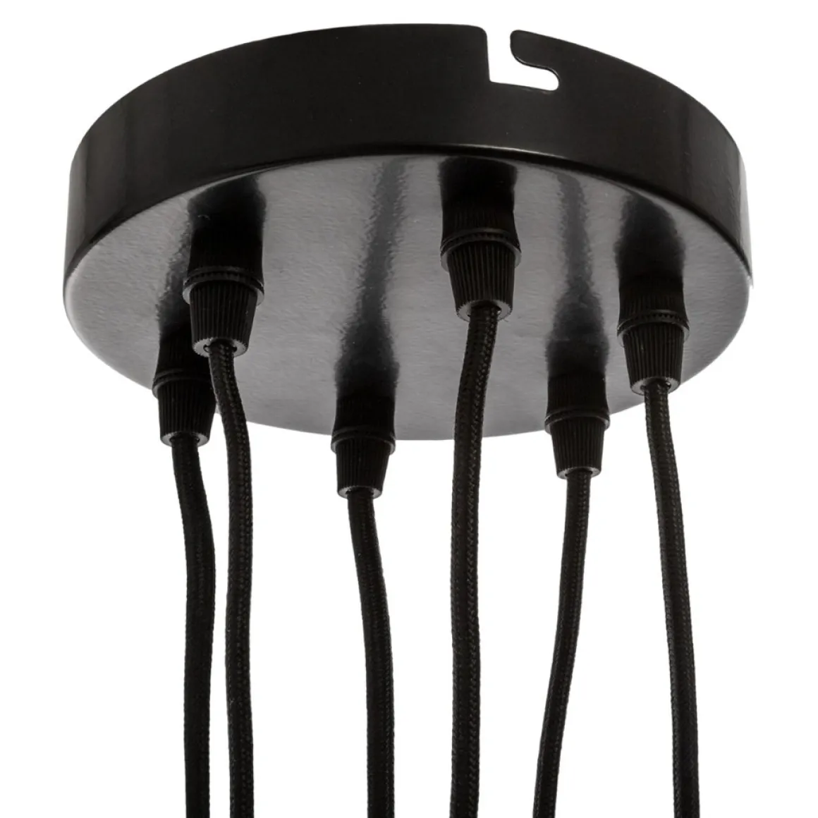 Lámpara De Techo Fil Negra 5x8/15/200Cm