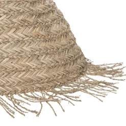 Lámpara De Techo Rafia/Metal 56X30Cm