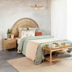 Lámpara de techo TEHANI blanca 57cm