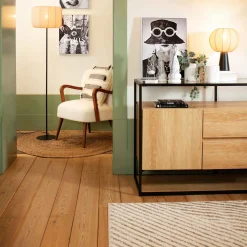 Lámpara de techo TOBIE blanca 123x25cm