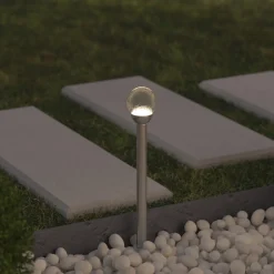 Lámpara Solar De Acero Inoxidable 11Cm