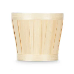 Maceta beige de bambú 15cm