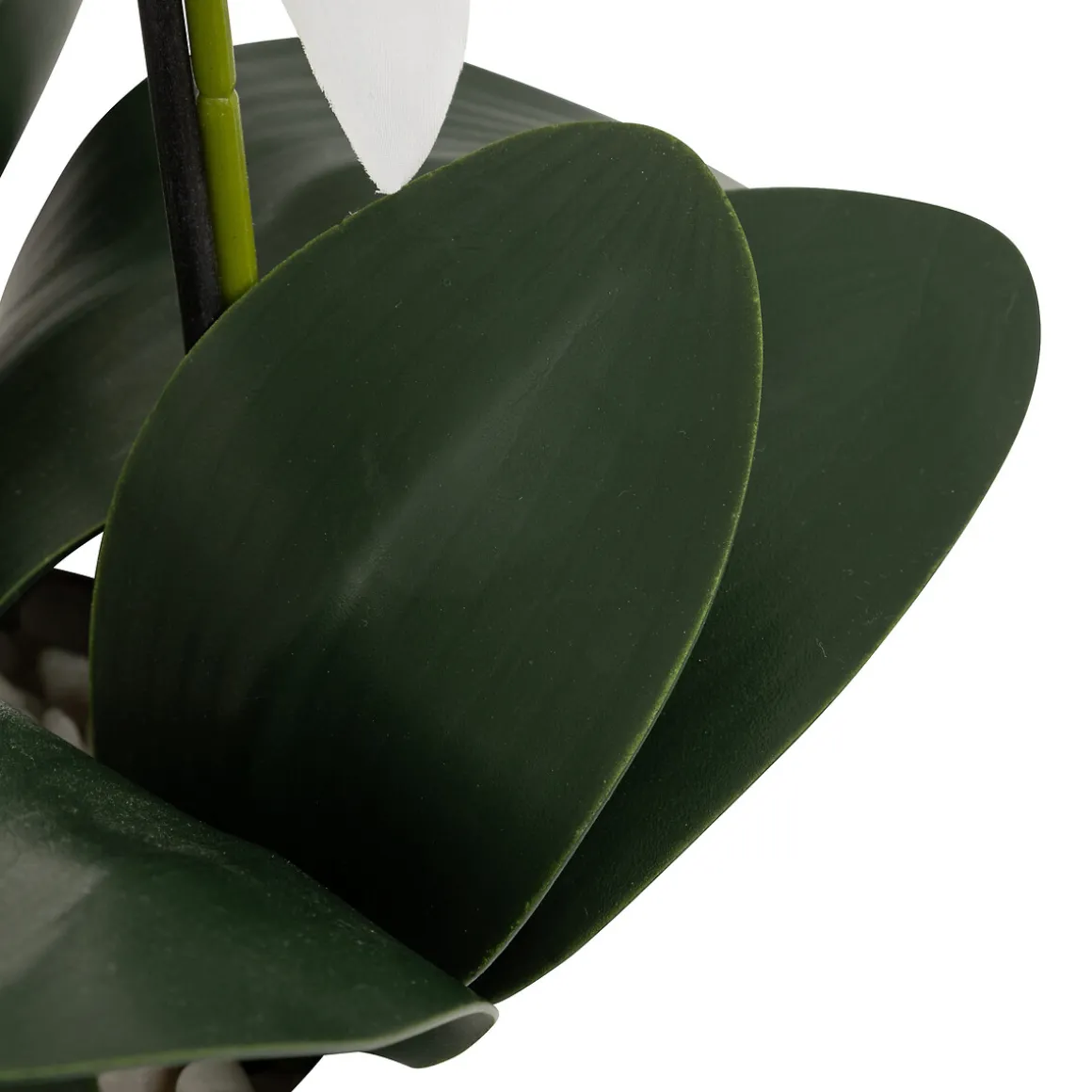 Maceta con orquídea artificial MICK blanca 80cm