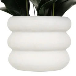 Maceta con orquídea artificial MICK blanca 80cm