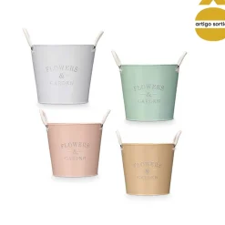 Maceta de metal 23cm