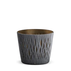 Maceta Sandy Round Antracita 26x22Cm