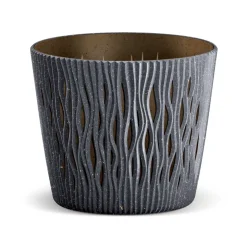 Maceta Sandy Round Antracita 19x17Cm