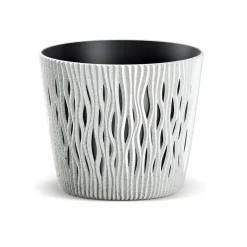 Maceta Sandy Round C/Blanco 19x17Cm