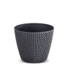 Maceta Splofy Eco Wood Antracita 22x26Cm