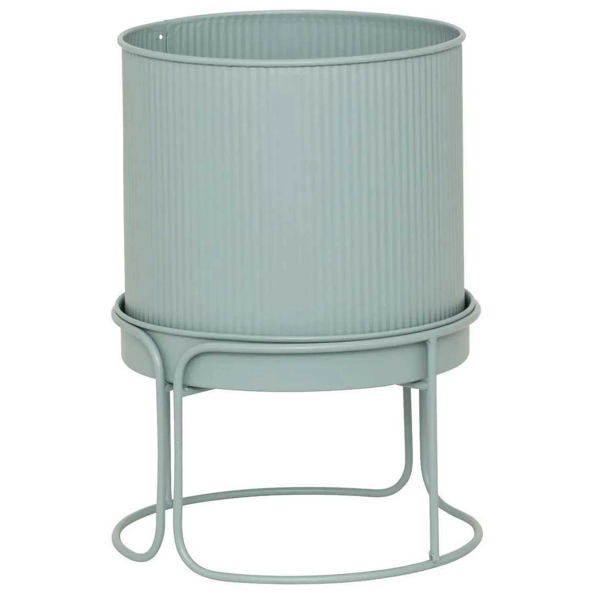 Macetero AZE metálico verde 27cm