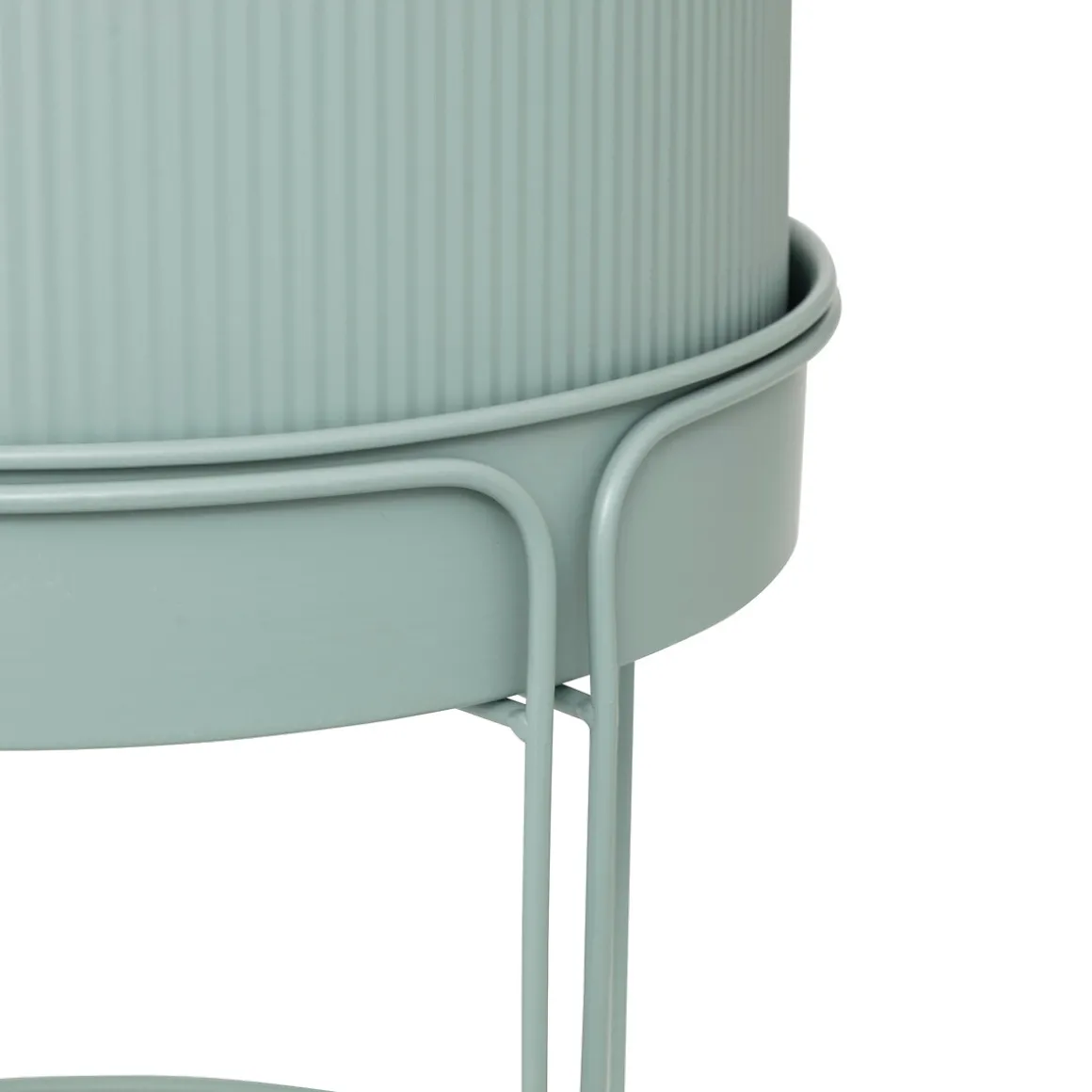 Macetero AZE metálico verde 27cm