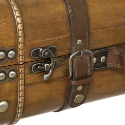 Maleta De Madera Decorativa 40.5x23.5x15