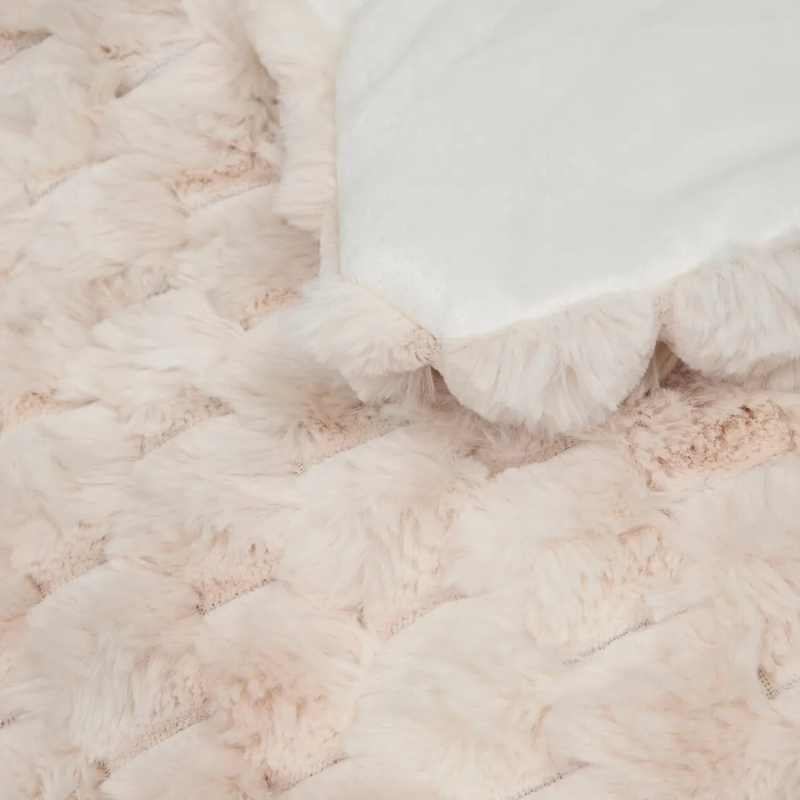 Manta ADRIEL beige pelo 80x180cm