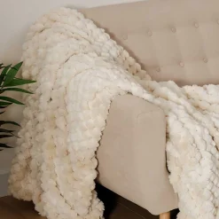 Manta ADRIEL beige pelo 180x230cm