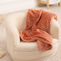 Manta Berlingot Terracota 75x100Cm