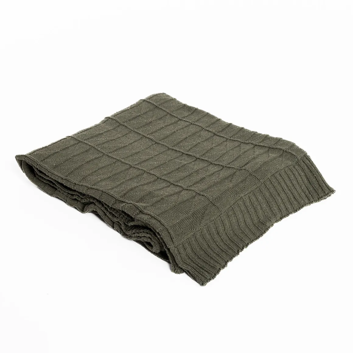 Manta CHEVRON verde 130x160cm