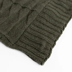 Manta CHEVRON verde 130x160cm