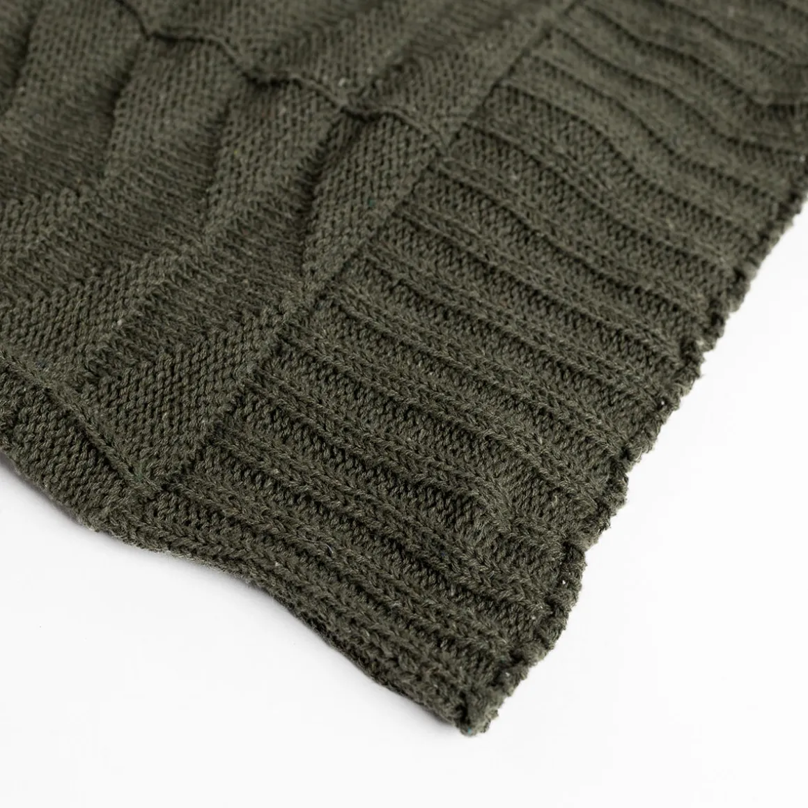 Manta CHEVRON verde 130x160cm