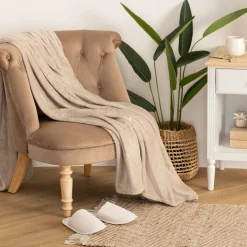 Manta Coralina Color Lino 130x180Cm