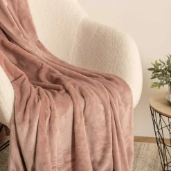 Manta Coralina Rosa Palo 180x230Cm