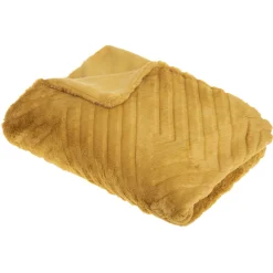 Manta Geo 3D Ocre 120x160Cm