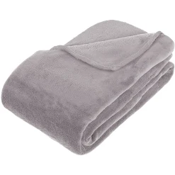 Manta Microfibra Gris 180x230Cm