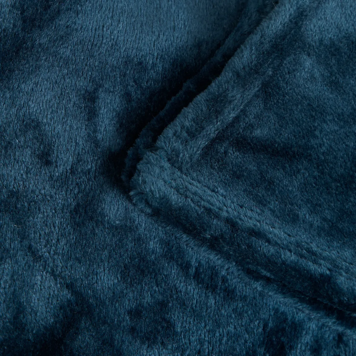 Manta OLLIS azul oscuro de terciopelo