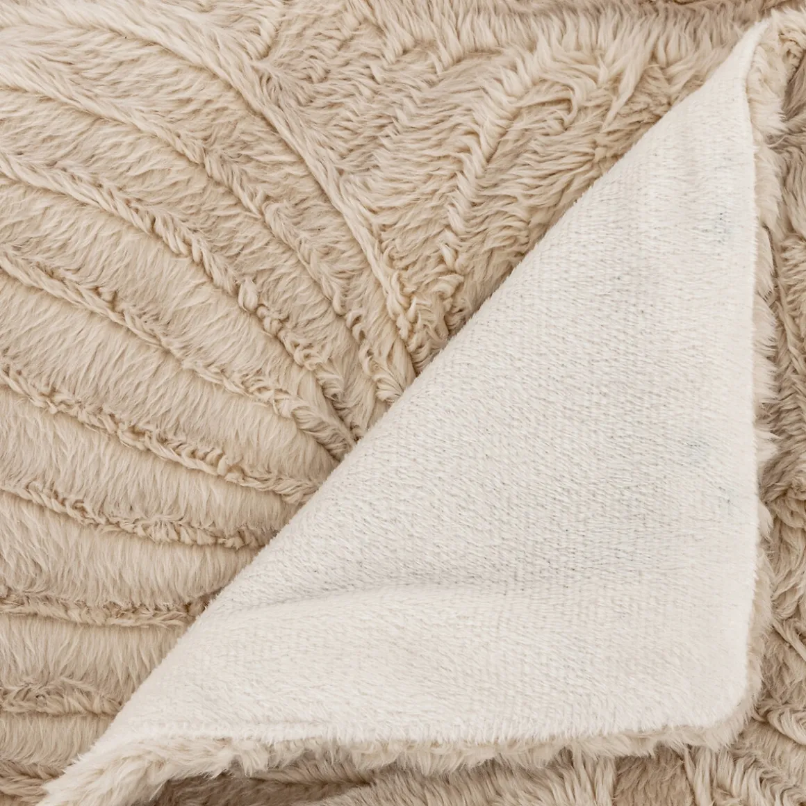 Manta Pelo Beige Automne