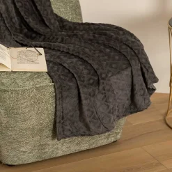 Manta Rombos 3D Gris 125x150Cm