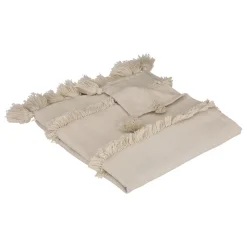 Manta Sea View C/Flecos Beige 130x180Cm