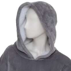 Manta Sudadera C/Capucha Gris