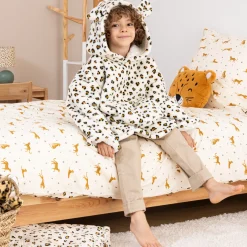 Manta Sudadera Con Capucha Leopardo