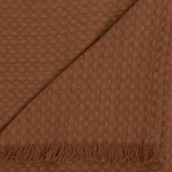 Manta Waffle The Floral Terracota 130x180cm