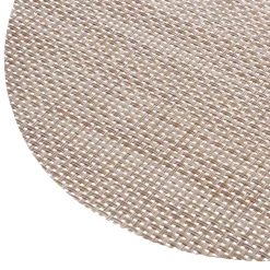 Mantel Individual Beige Ovalado