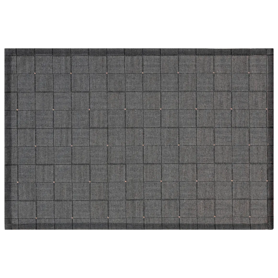 Mantel individual geométrico negro 30x45cm