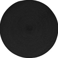 Mantel individual redondo negro TEXALINE 38cm