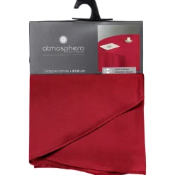 Mantel Rojo Antimanchas Redondo 180Cm