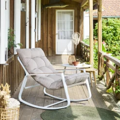 Mecedora FELINIO gris pardo