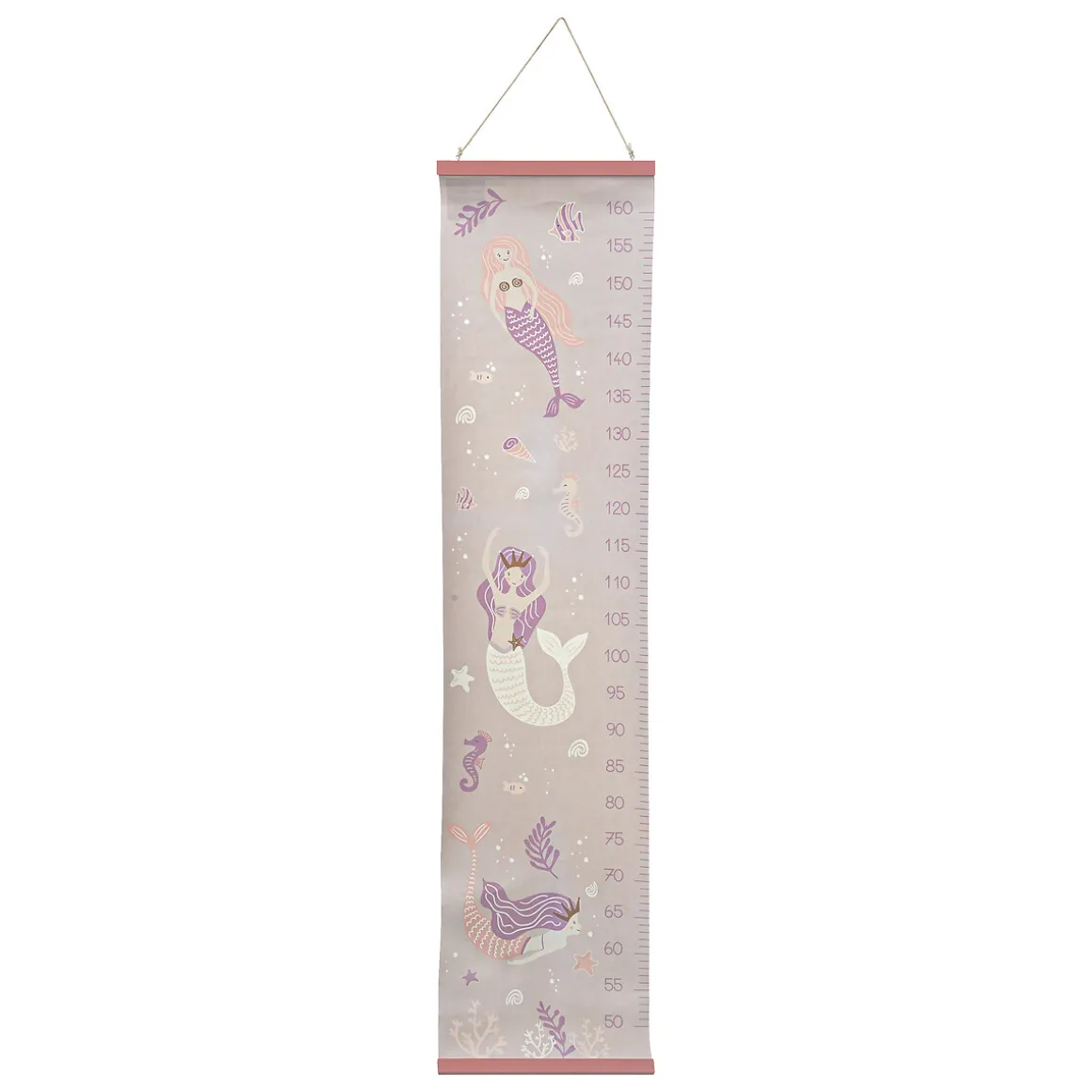 Medidor Infantil Sirena Rosa Pastel 124cm