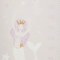 Medidor Infantil Sirena Rosa Pastel 124cm