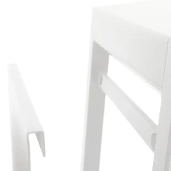 Mesa auxiliar ALLURE blanco de aluminio