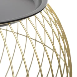 Mesa Auxiliar Alya Metal Tam1/2 49x35Cm