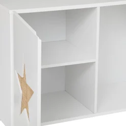 Mesa Auxiliar Blanca Con Estrellas