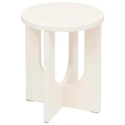 Mesa auxiliar BLOOM blanca de mdf 50.4x40x40cm