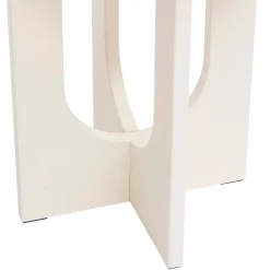 Mesa auxiliar BLOOM blanca de mdf 50.4x40x40cm